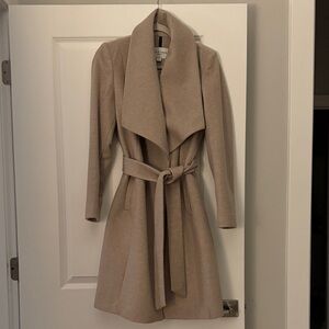 Cole Haan Signature Wool Tan Belted Coat